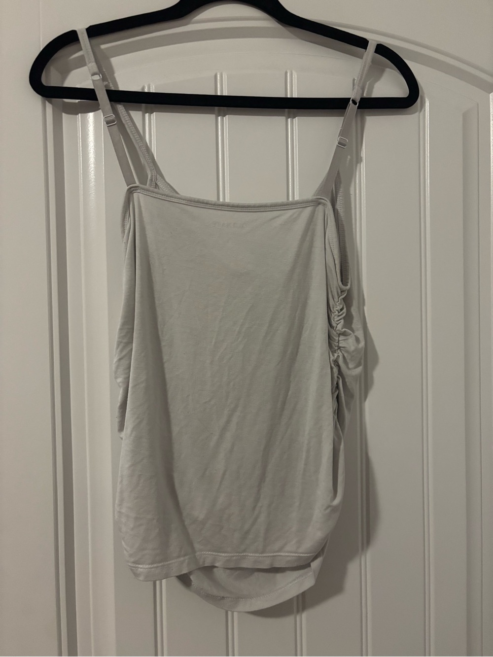 Old Navy Light Gray Drawstring Ruched Cami - Picture 2 of 3
